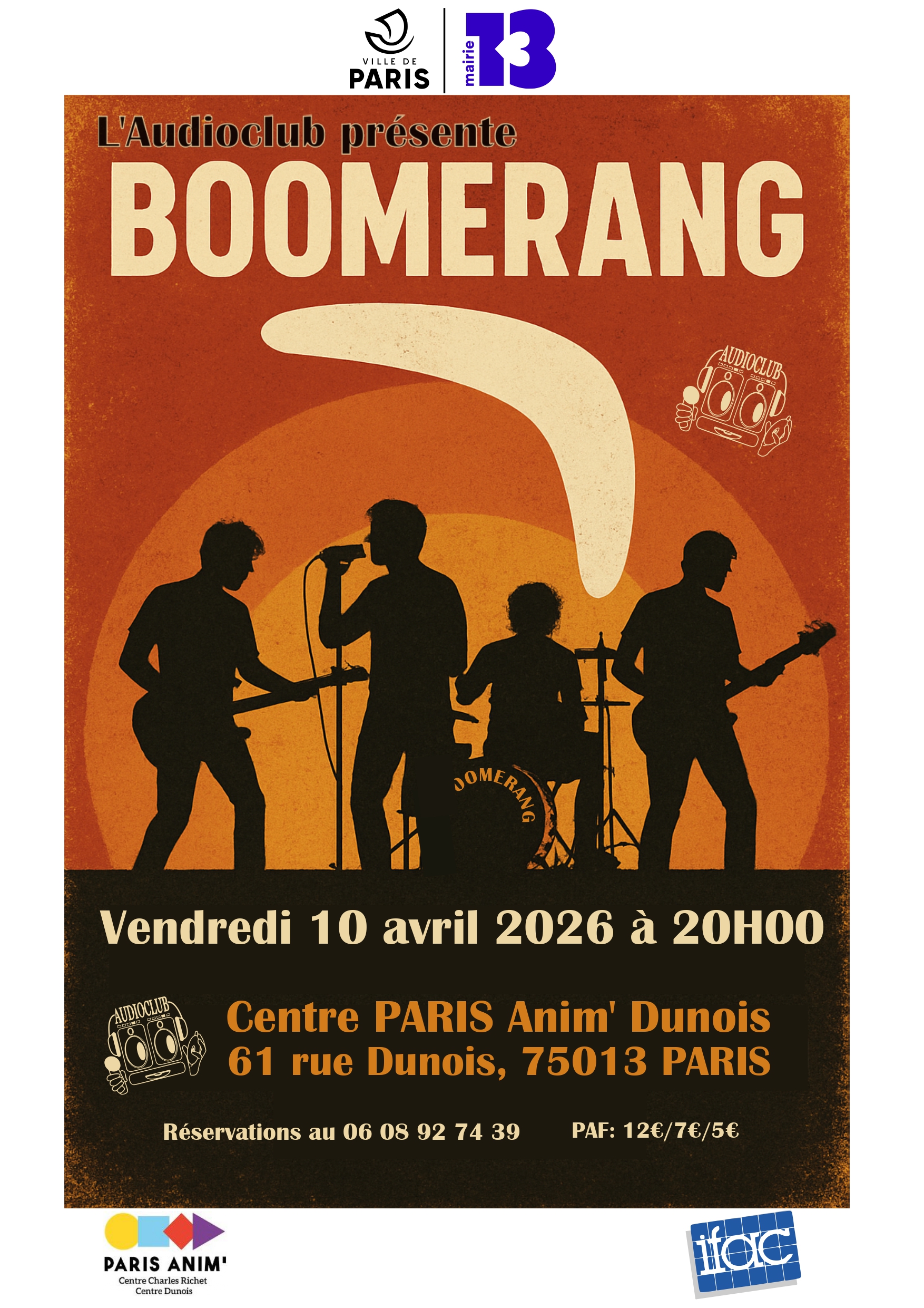 Concer Boomerang du 10 avril 2026